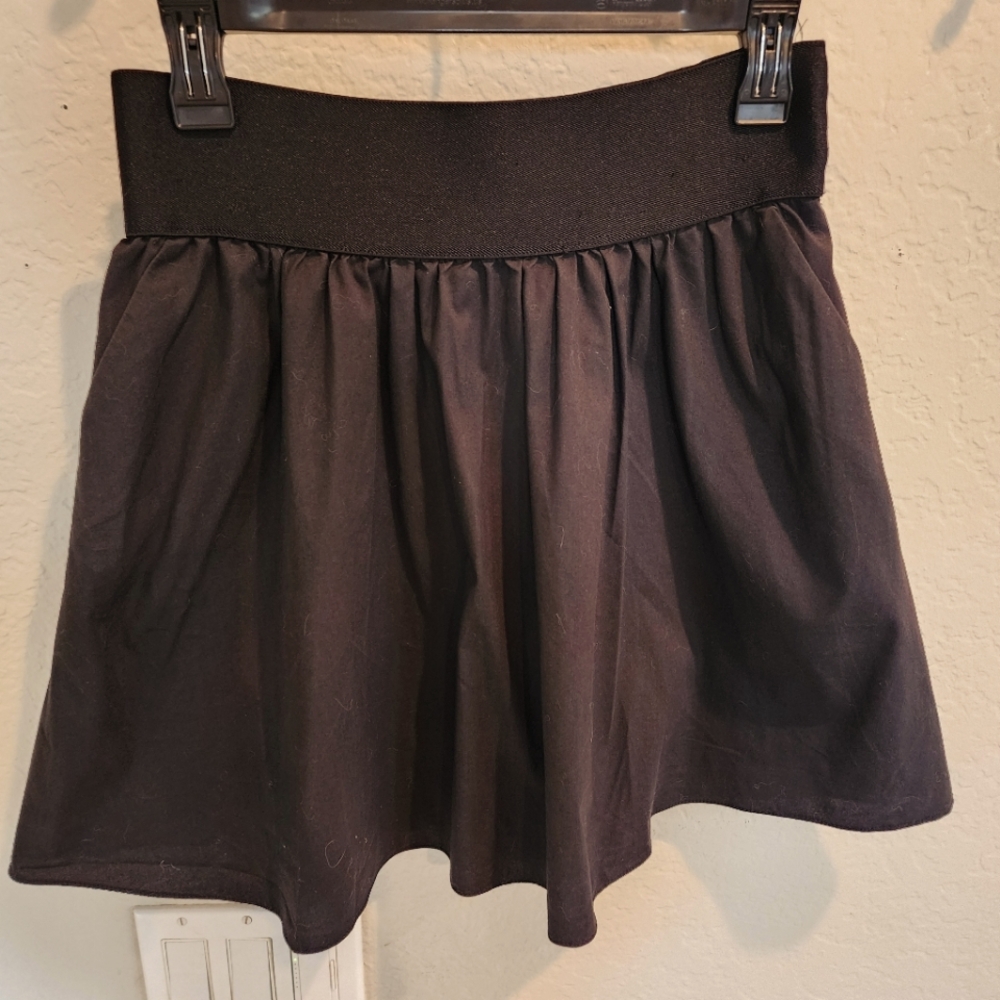 Black Mini Skirt With Pockets